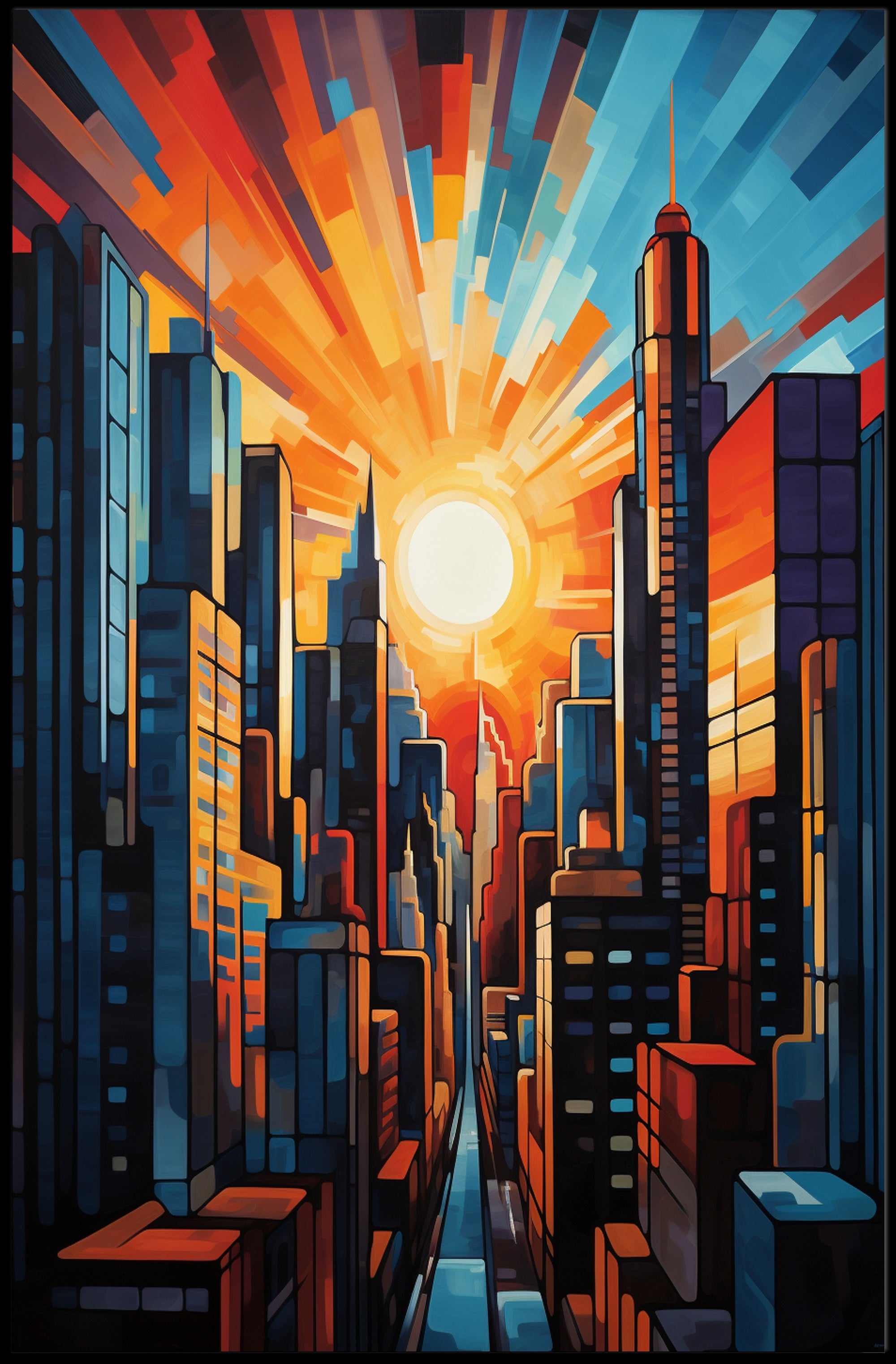 Urban Sunrise Poster PosterGoat
