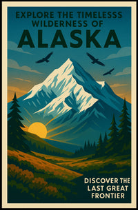 Explore The Wilderness Of Alaska Poster PosterGoat