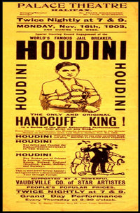 Houdini 1903 Escape Artist Spectacle Poster - Cultural or Heritage Poster