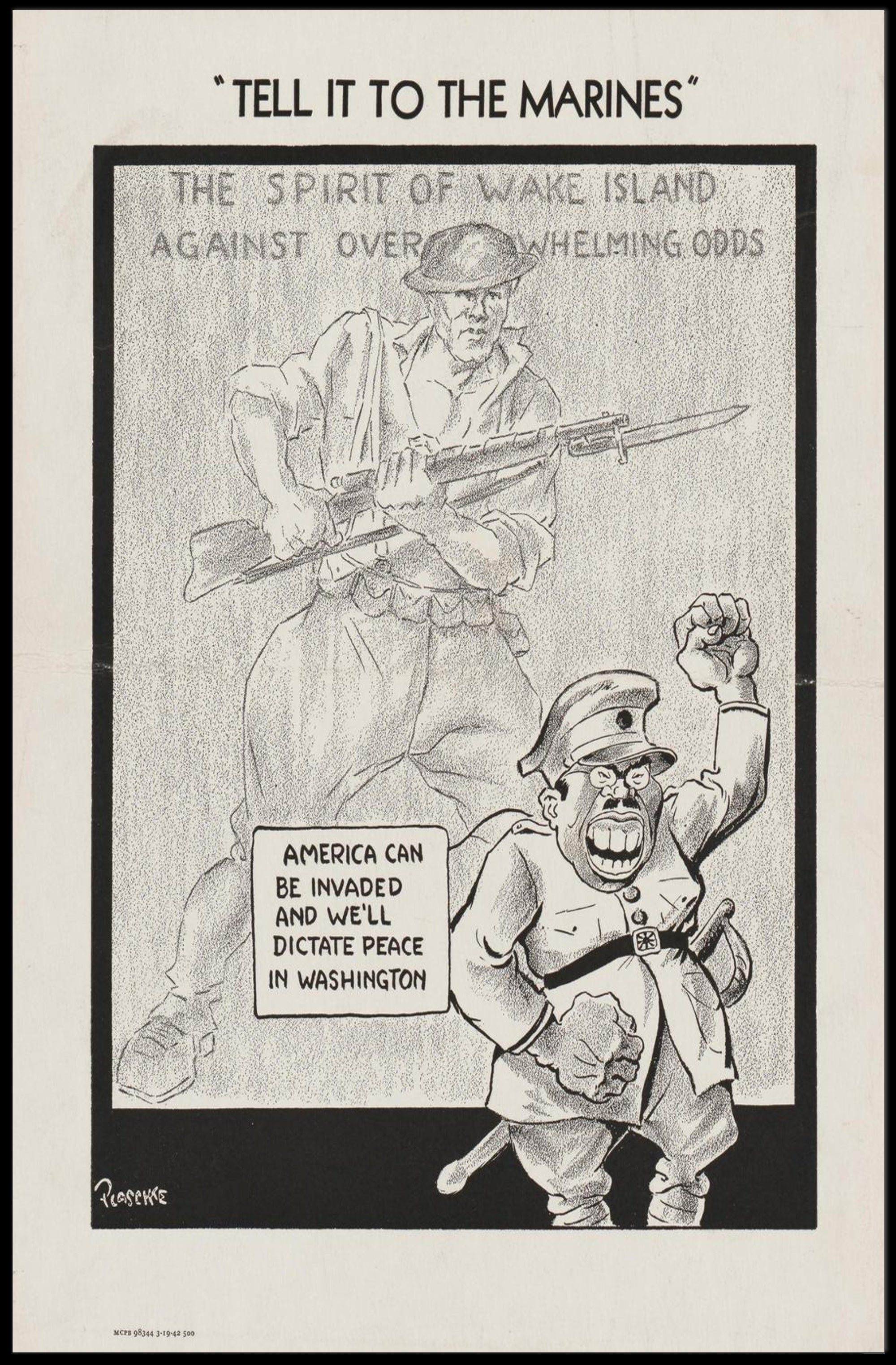 Tell It to the Marines Poster PosterGoat
