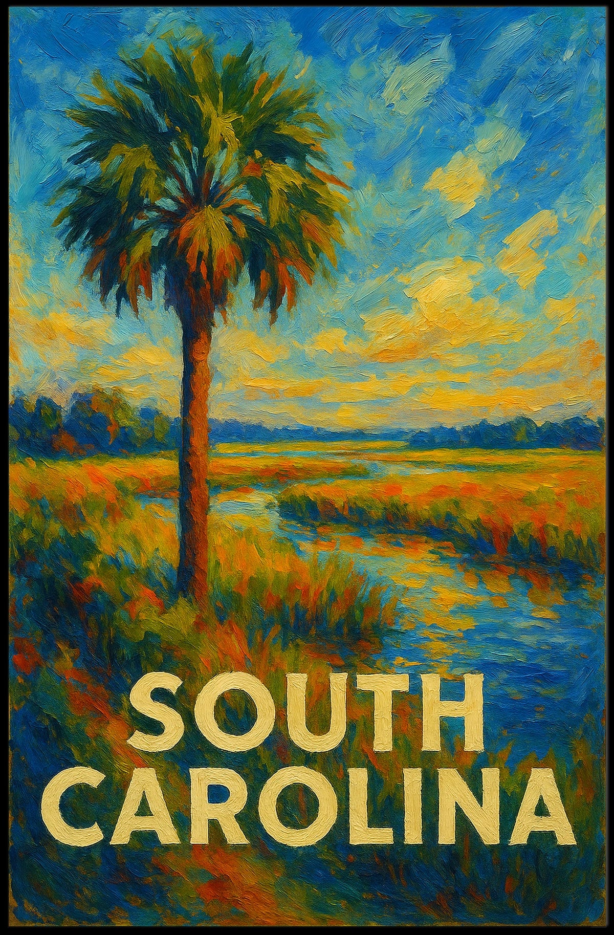 South Carolina Landscape Poster
