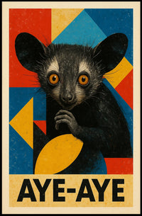 Aye-Aye Art Poster