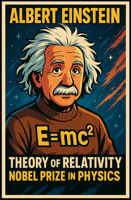 Albert Einstein Relativity Vintage Inspiring Poster