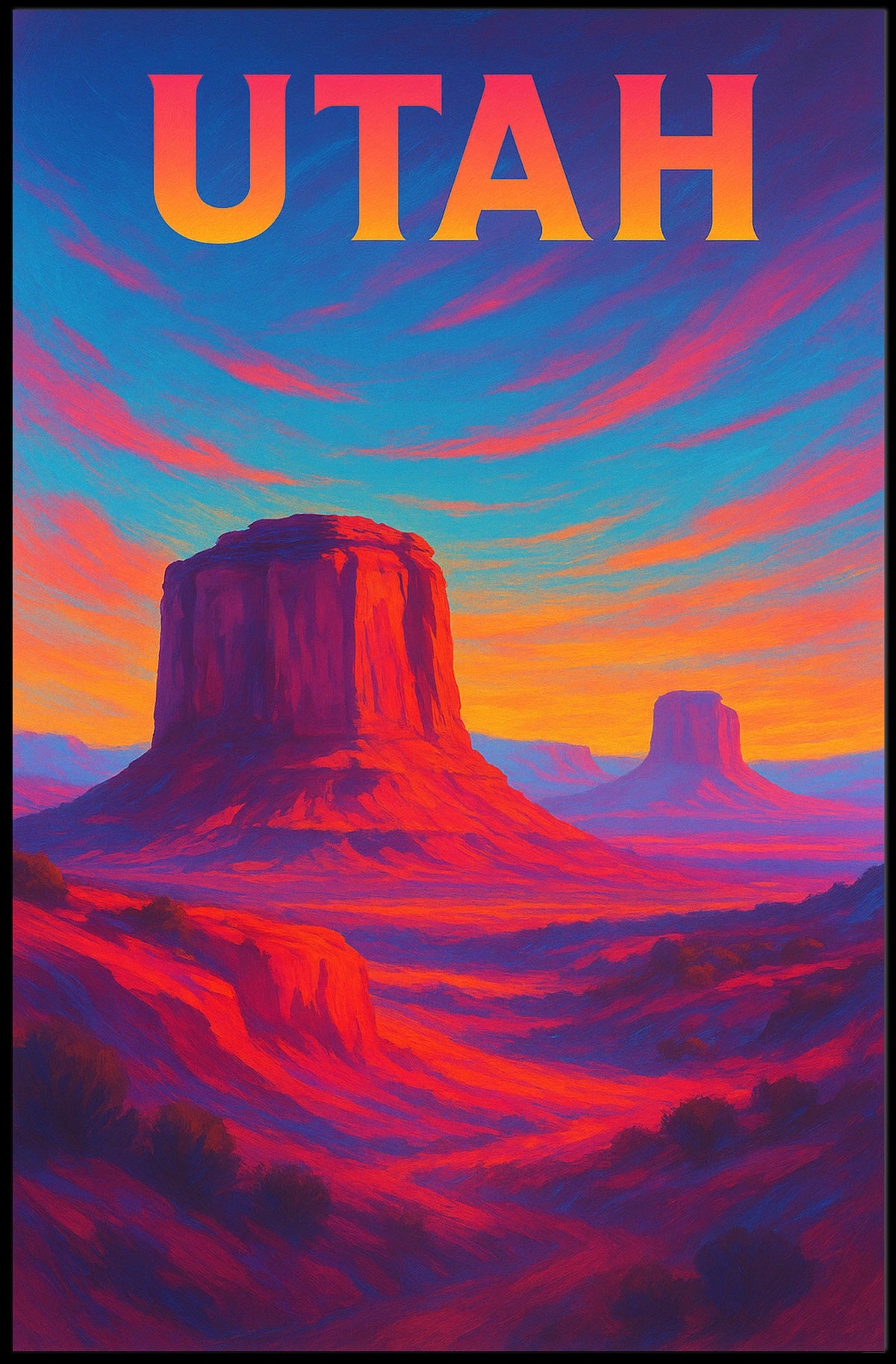 UtahS Majestic Landscape Poster