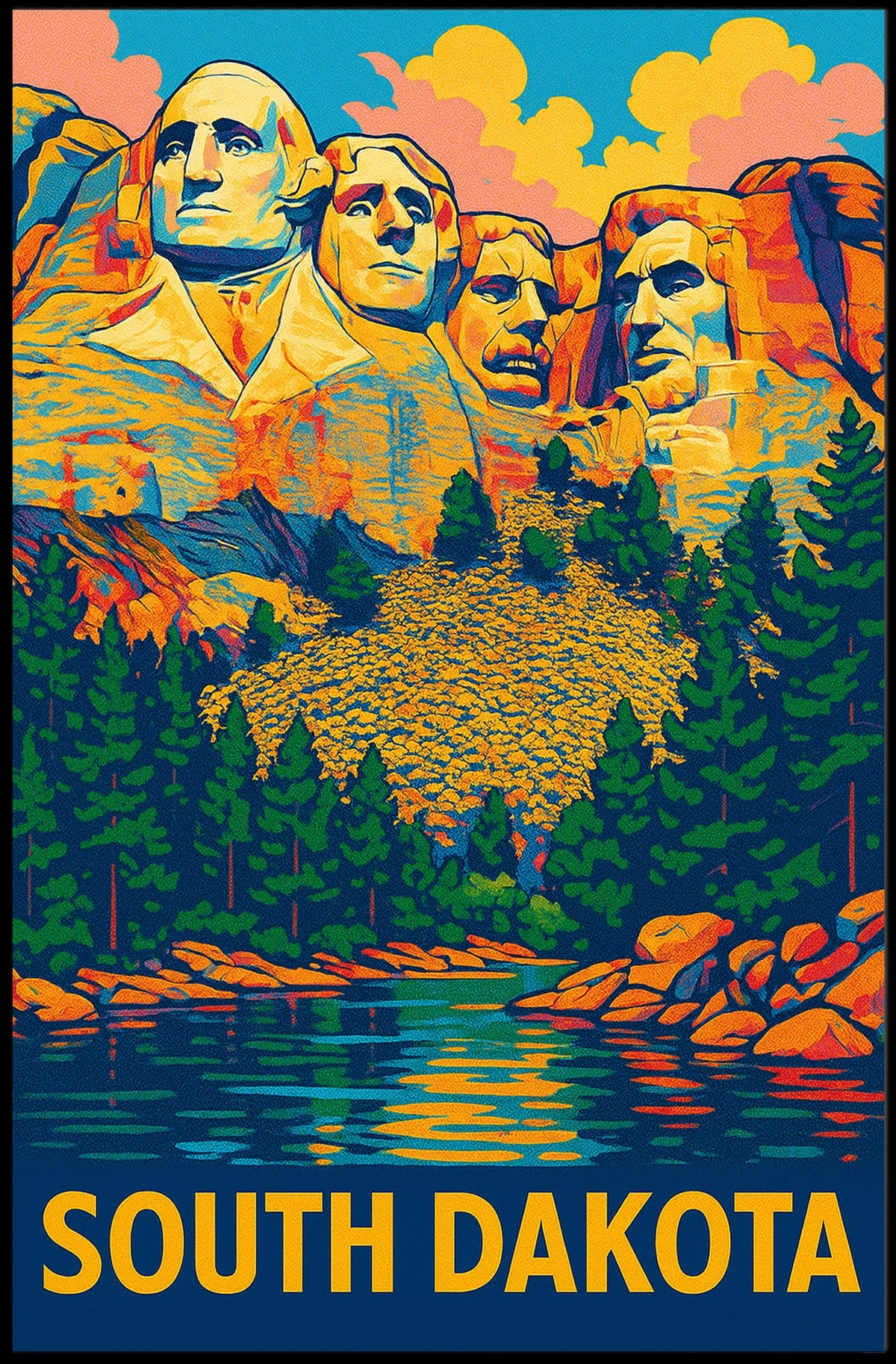 Mount Rushmore in South Dakota Poster
