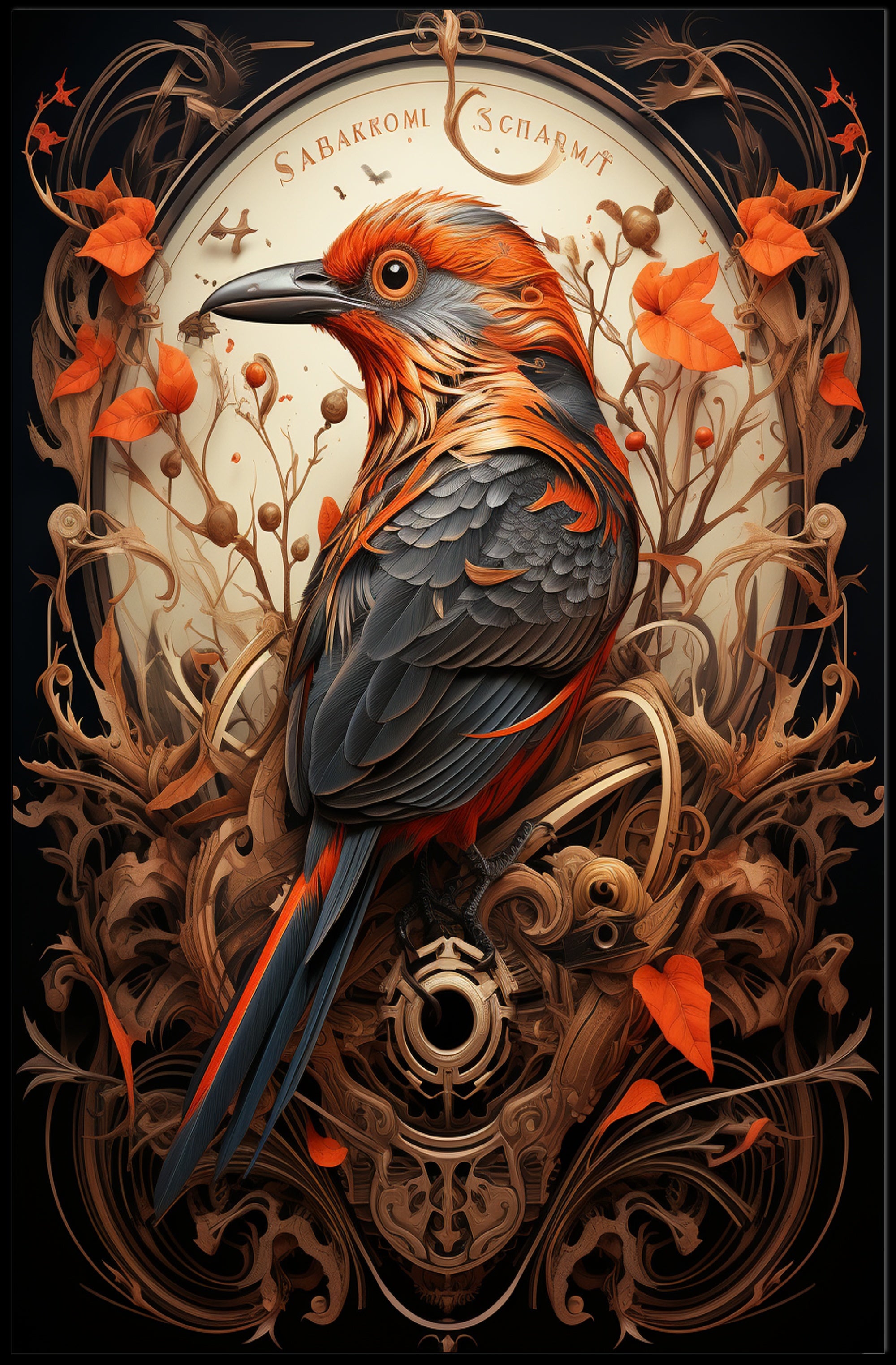 Enchanted Avian Artistry Poster