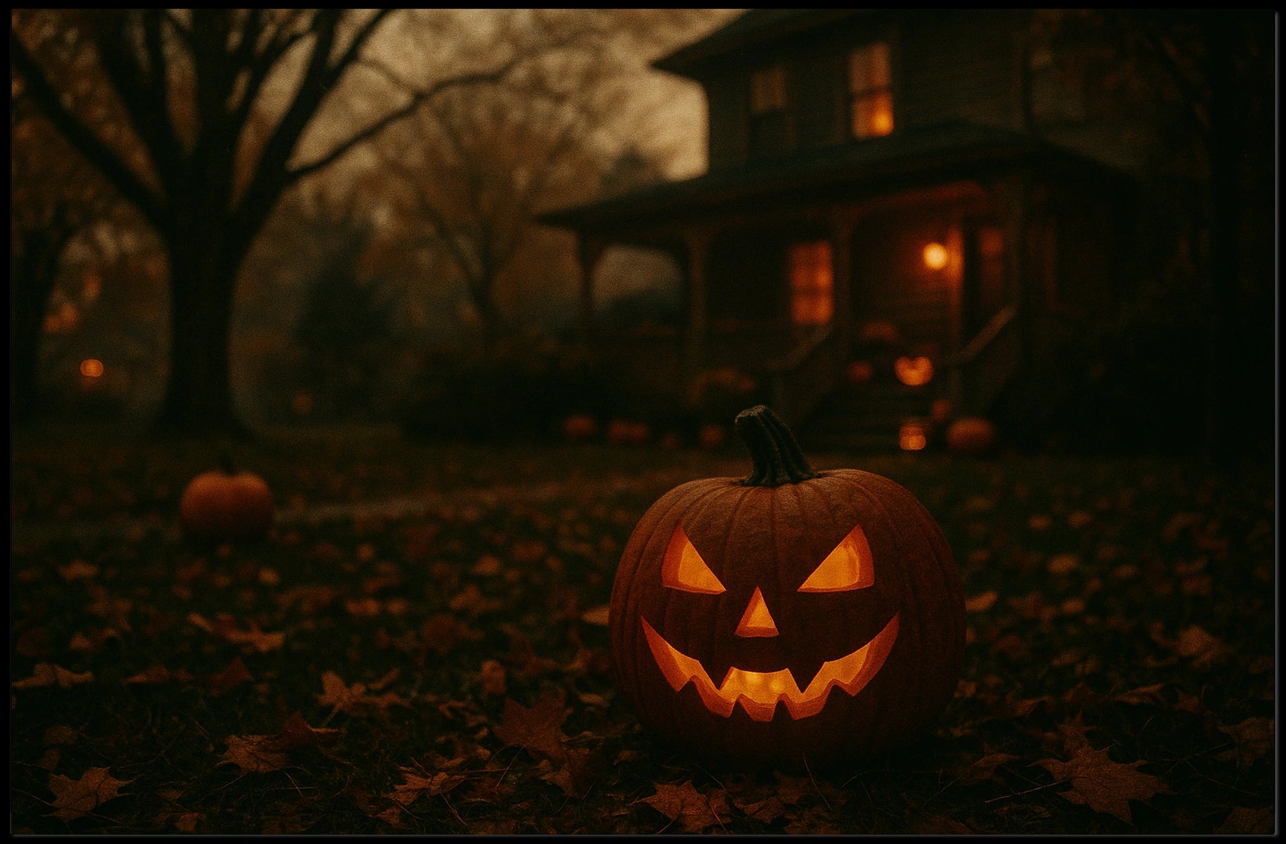 Moody Halloween Night Gothic Poster