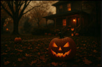 Moody Halloween Night Gothic Poster