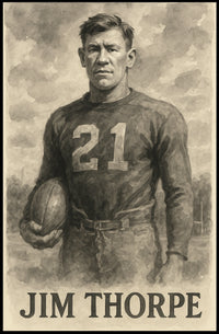 Jim Thorpe Athletic Legend Poster