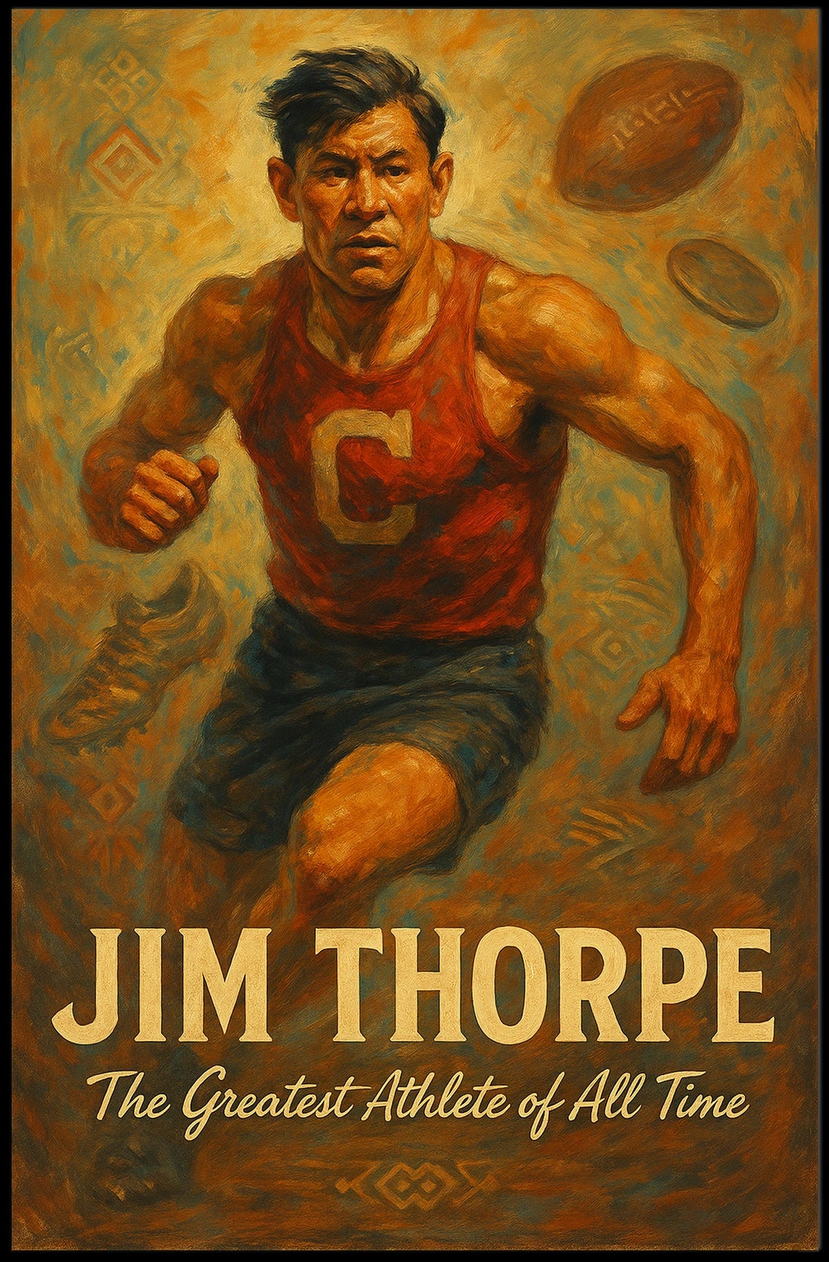 Jim Thorpe The Greatest Athlete Poster