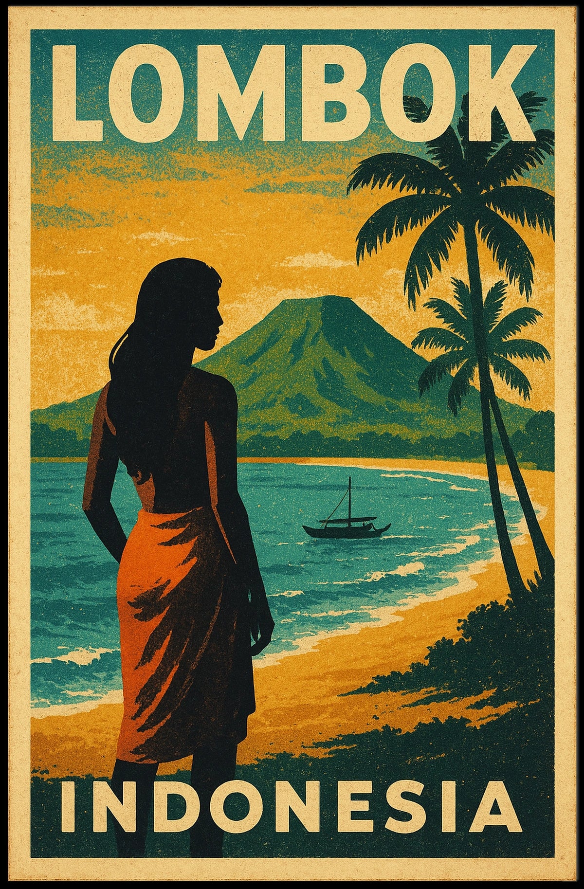 Lombok, Indonesia Poster