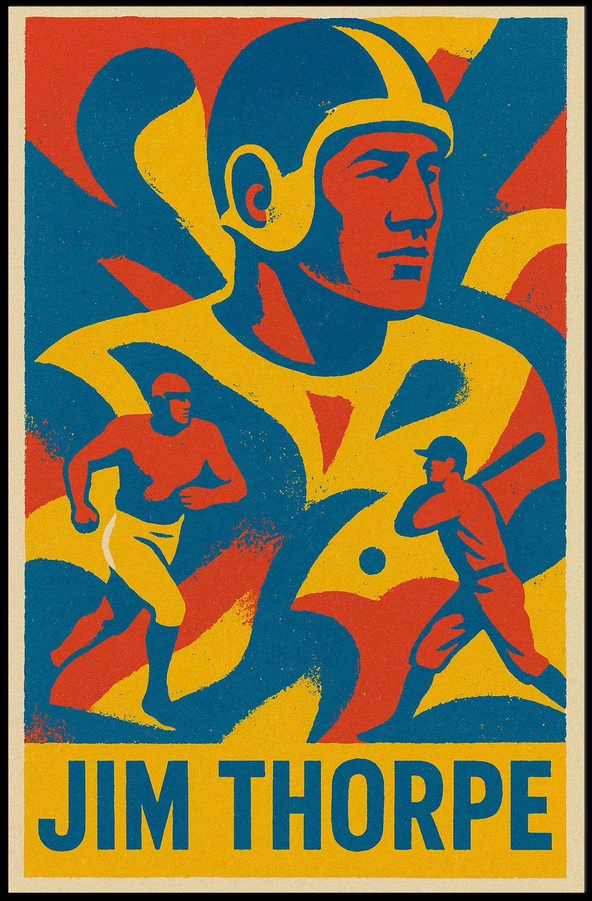 Jim Thorpe Athletic Icon Poster