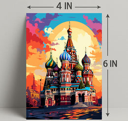 Vibrant St. BasilS Cathedral Poster