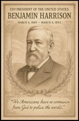 Benjamin Harrison 23rd President Poster