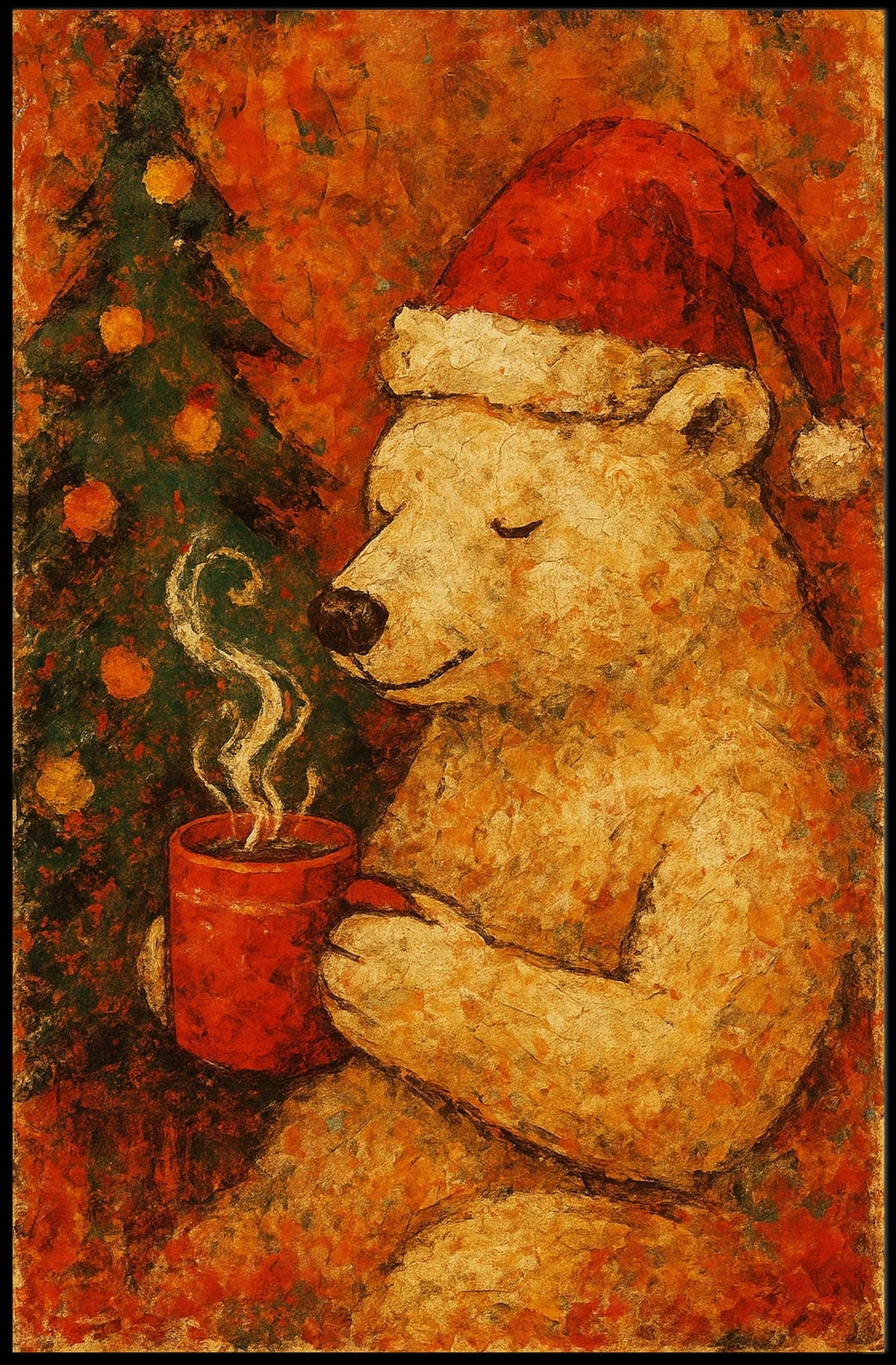 Bear Christmas Poster