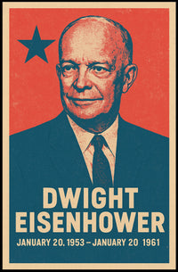 Eisenhower Nostalgic Patriotic Retro Poster