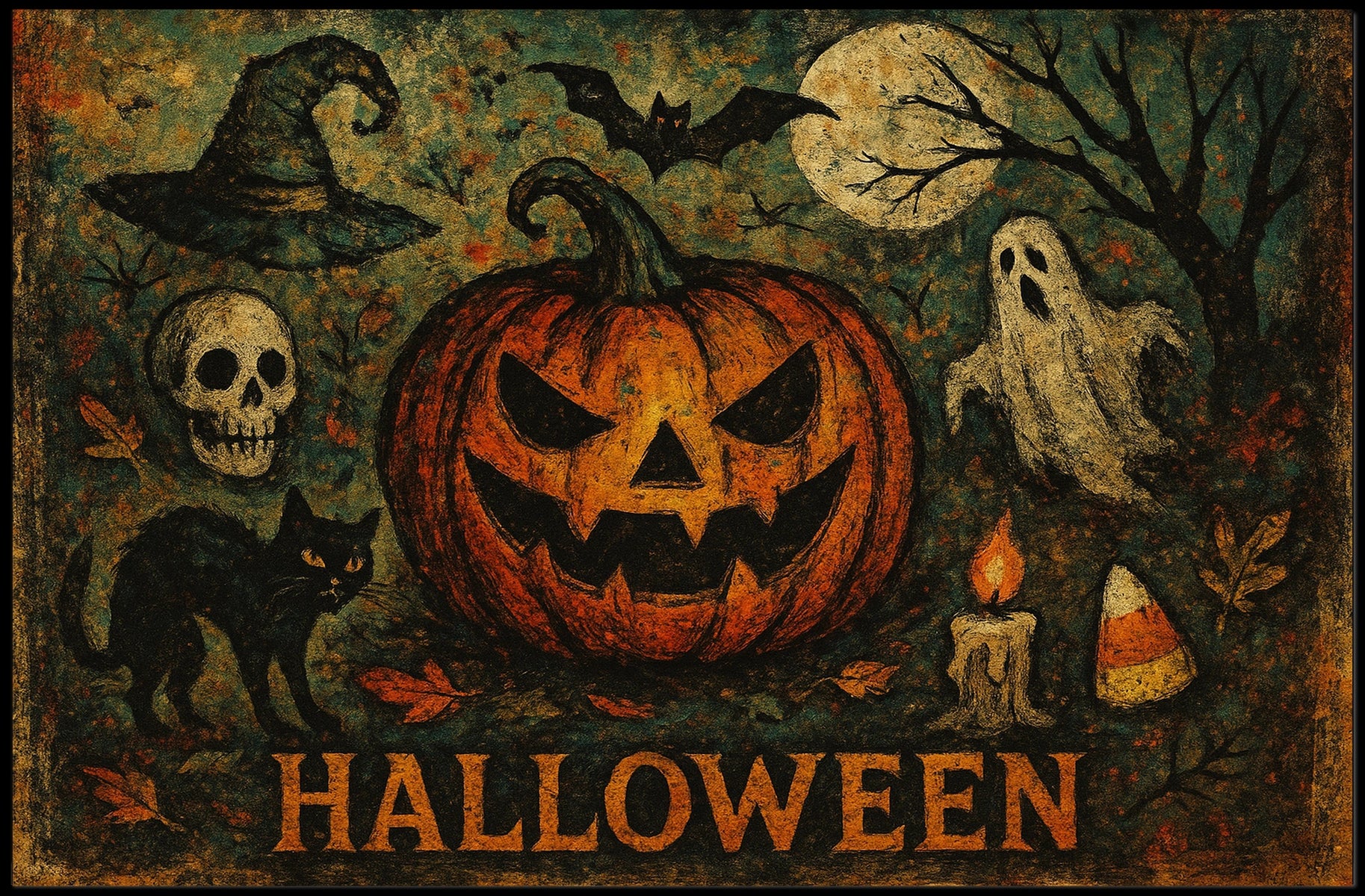 Halloween Night Gothic Collector Poster