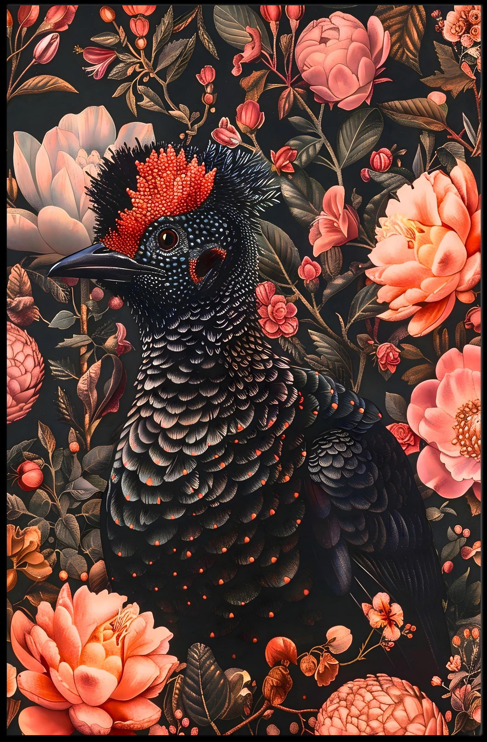 Floral Majesty Wall Art Print for Home Decor
