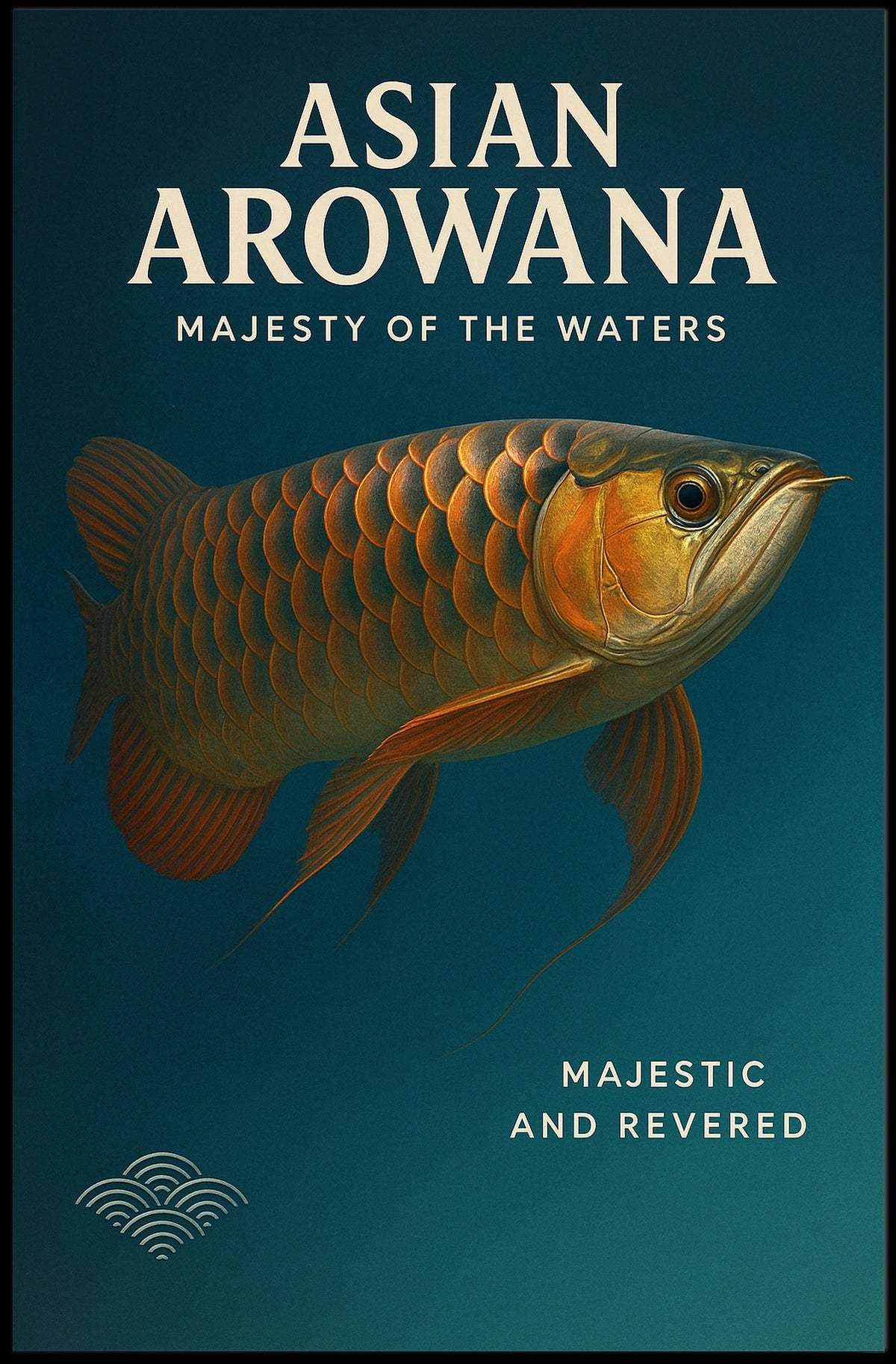 Asian Arowana Majesty of the Waters Poster