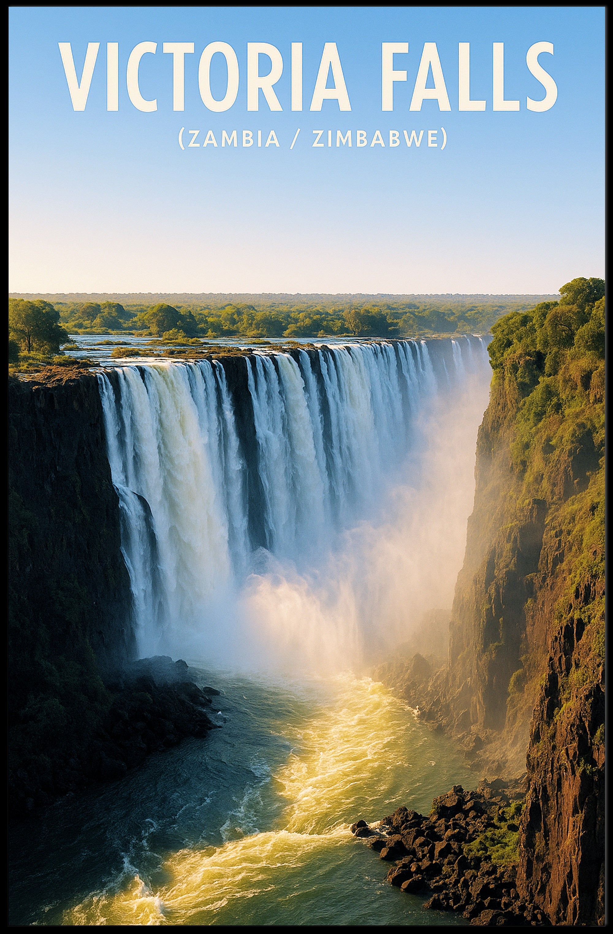 Victoria Falls Poster PosterGoat