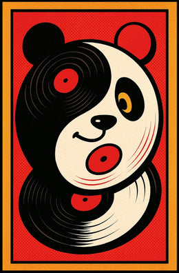 Vinyl Panda Poster