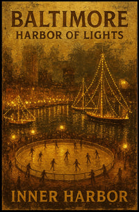 Baltimore Harbor Of Lights Poster