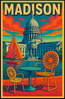 Madison Capitol Scene Poster