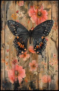 Butterfly and Blossoms Poster PosterGoat