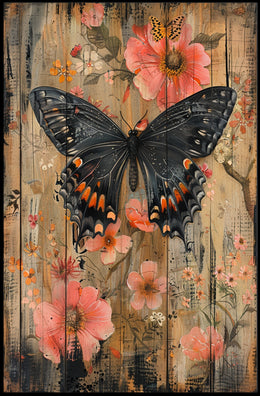 Butterfly and Blossoms Poster PosterGoat