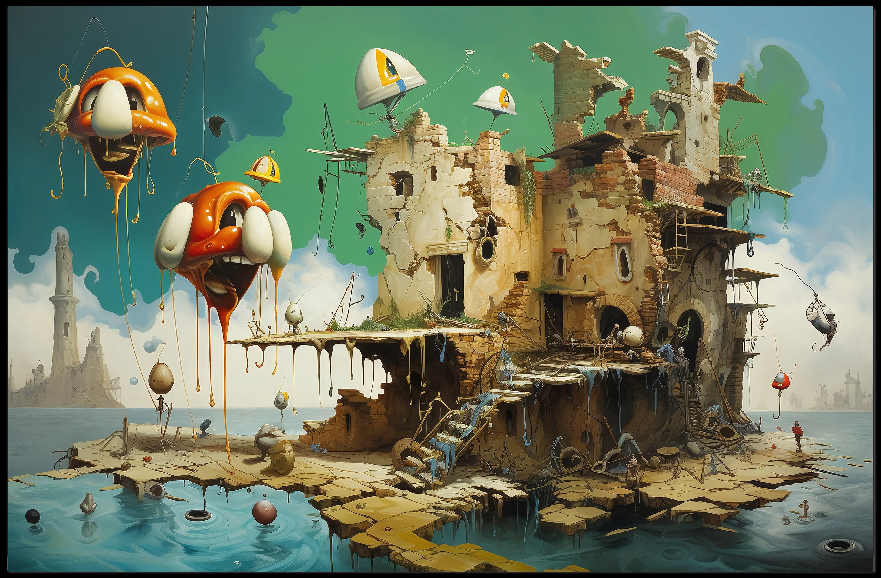 Surrealistic Dreamscape Art Poster, Fantasy or Mythology Poster