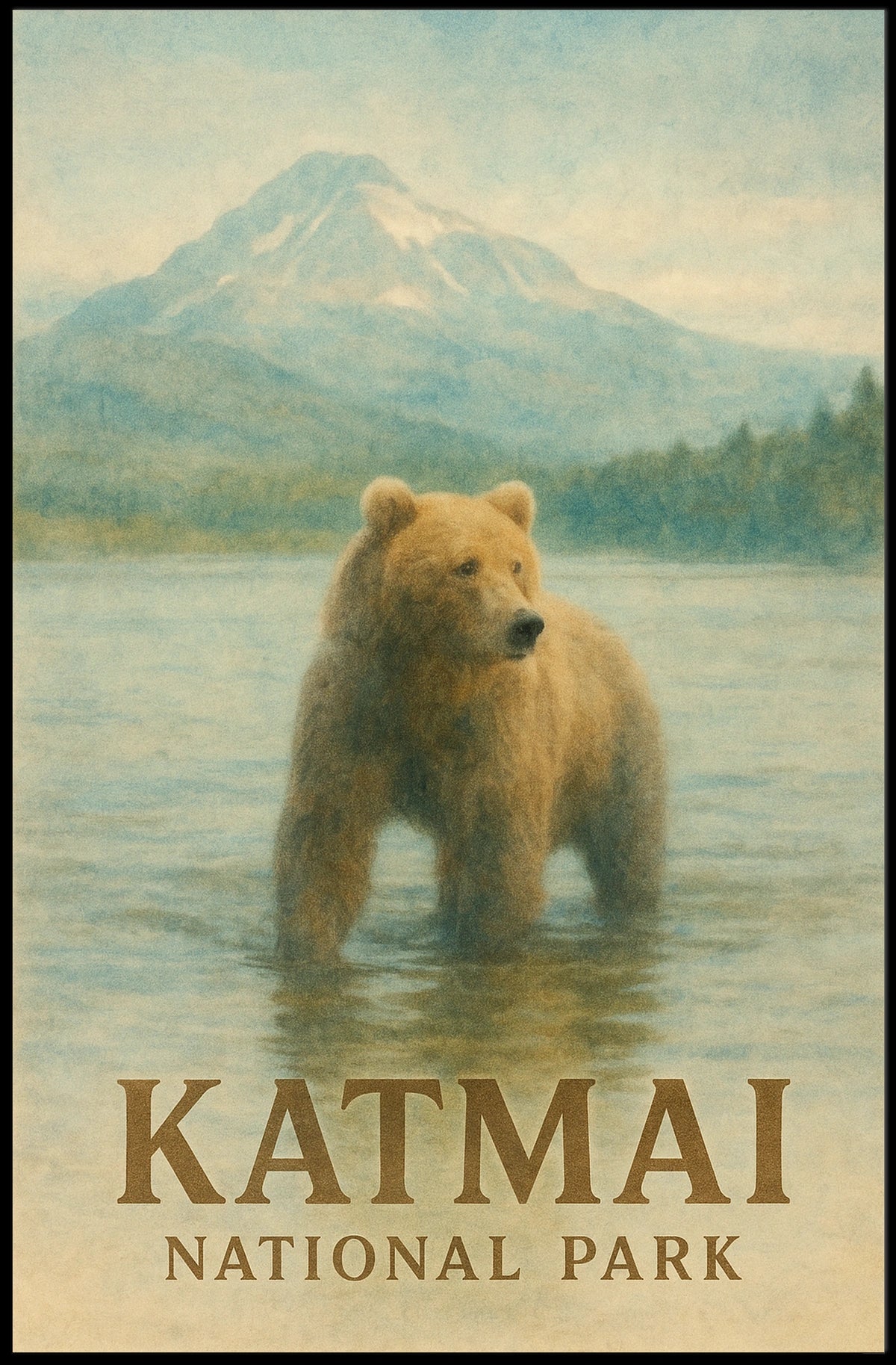 Katmai National Park Poster