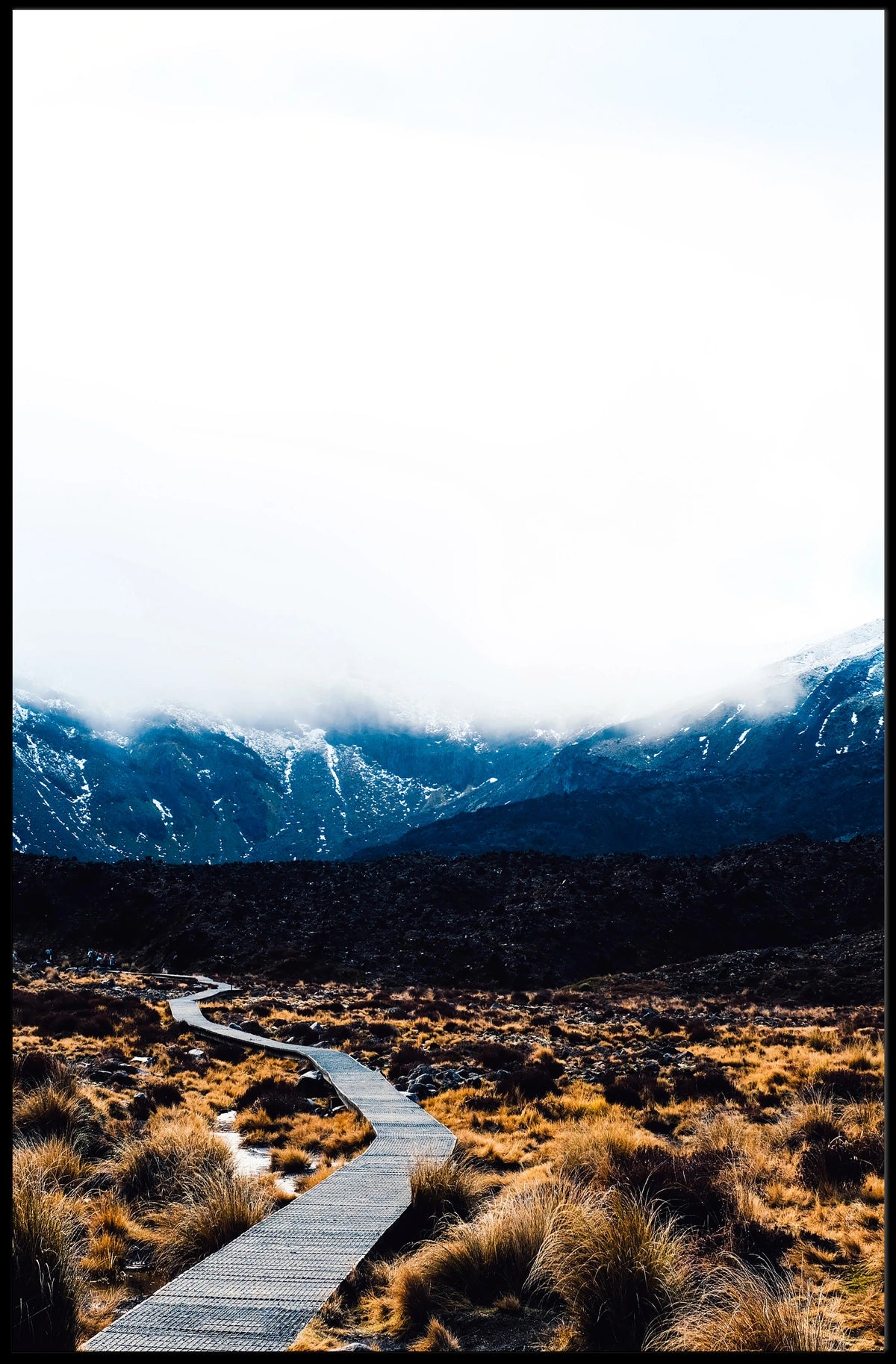 Pathway Through The Mountains Poster