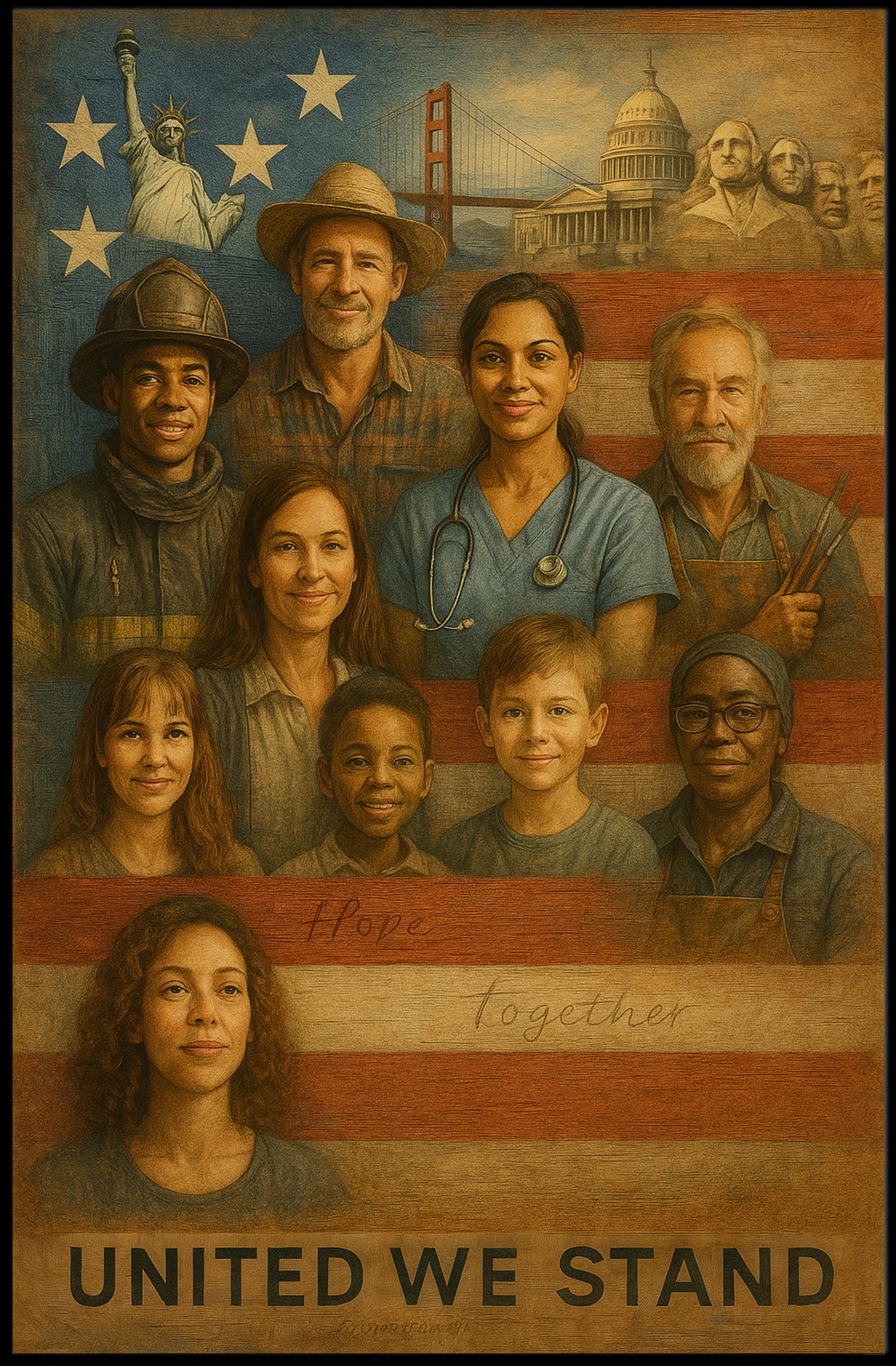 United We Stand Poster PosterGoat