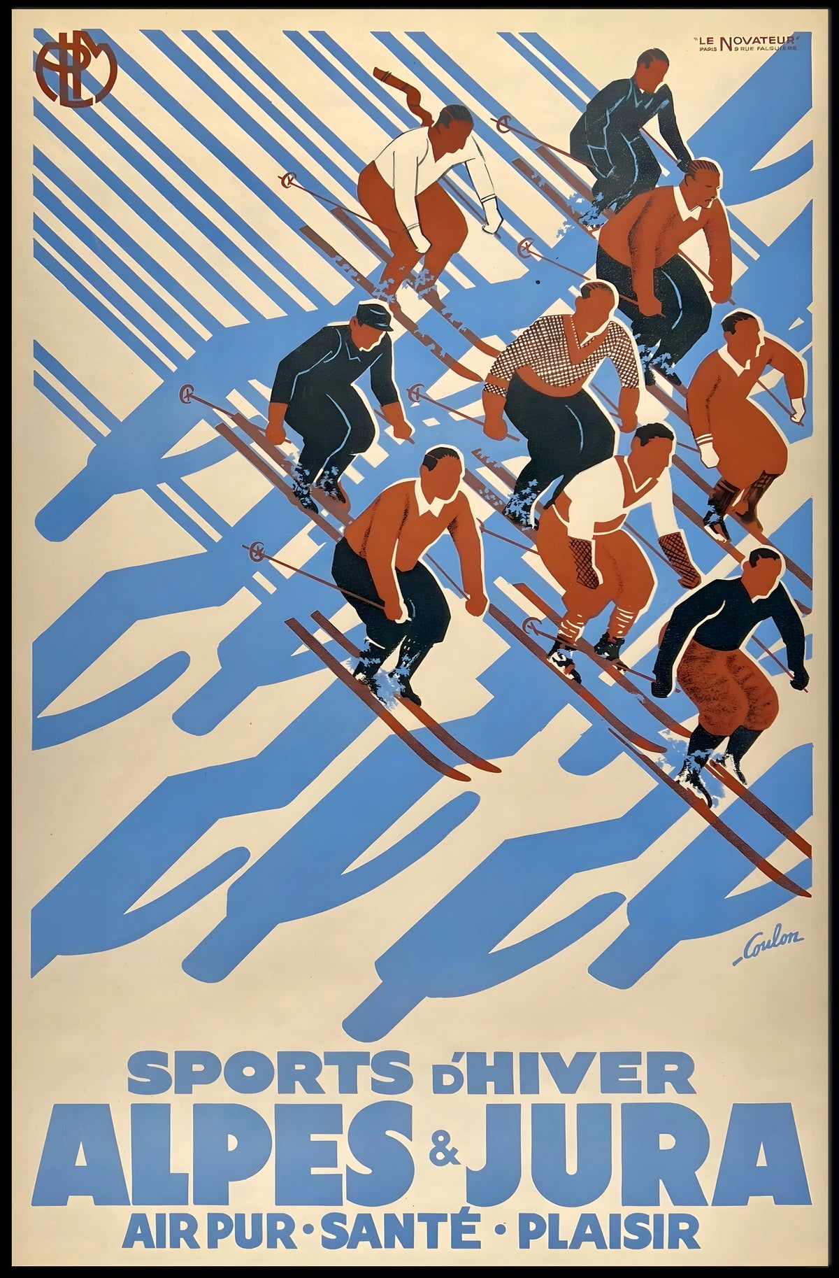 Winter Sports In Alpes Jura Poster