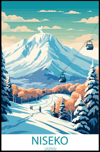 Niseko Mt. Yotei Winter Wonderland Travel Poster