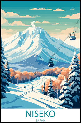 Niseko Mt. Yotei Winter Wonderland Travel Poster