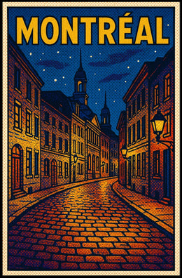 Montréal Nightscape Poster