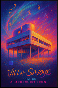 Villa Savoye Modernist Wall Art Poster Print