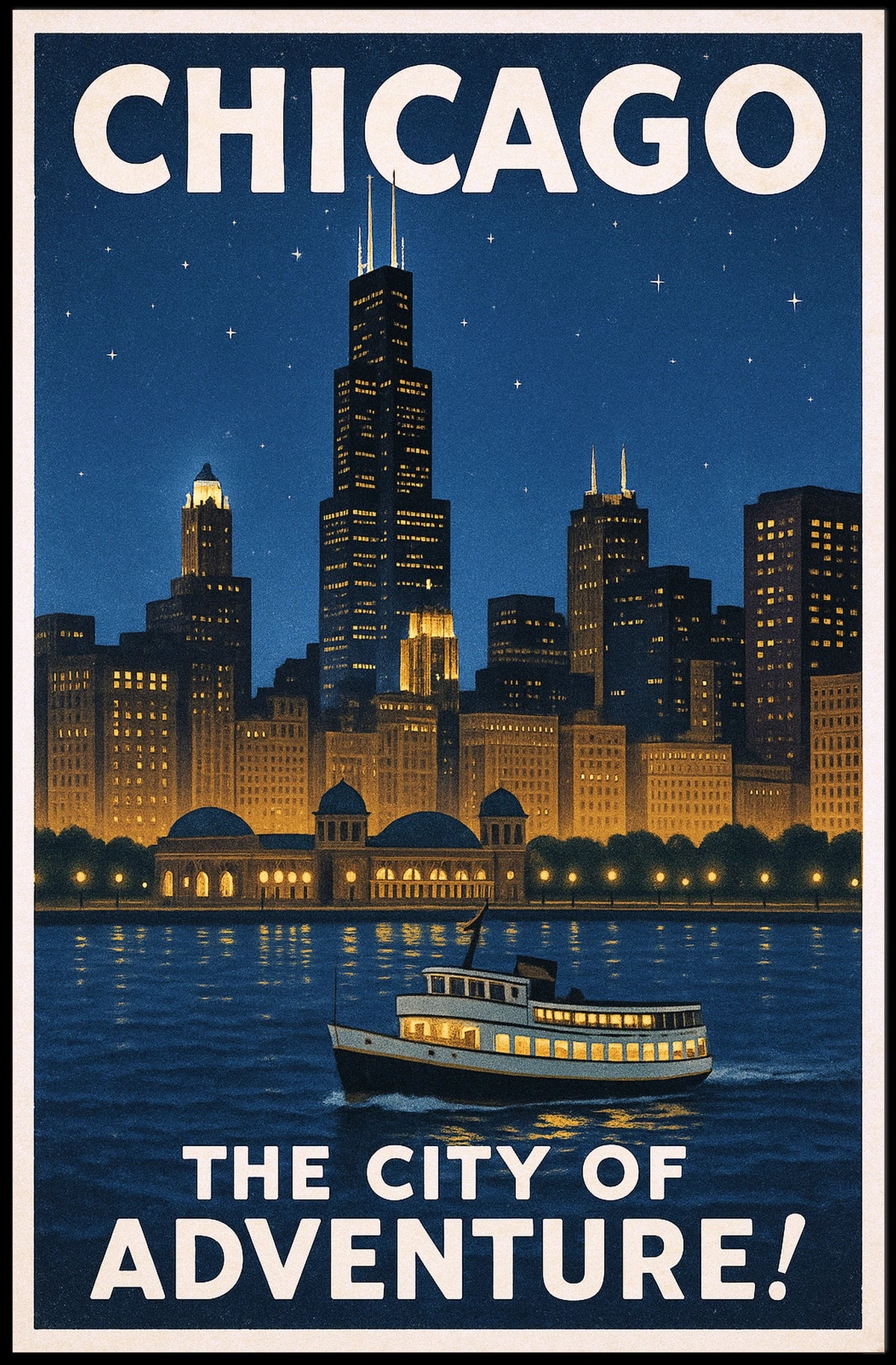 Chicago The City of Adventure Poster