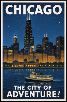 Chicago The City of Adventure Poster