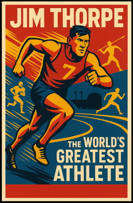 Jim Thorpe Legendary Athlete Poster