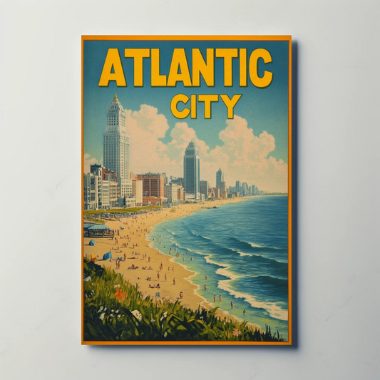 Atlantic City Beach Skyline