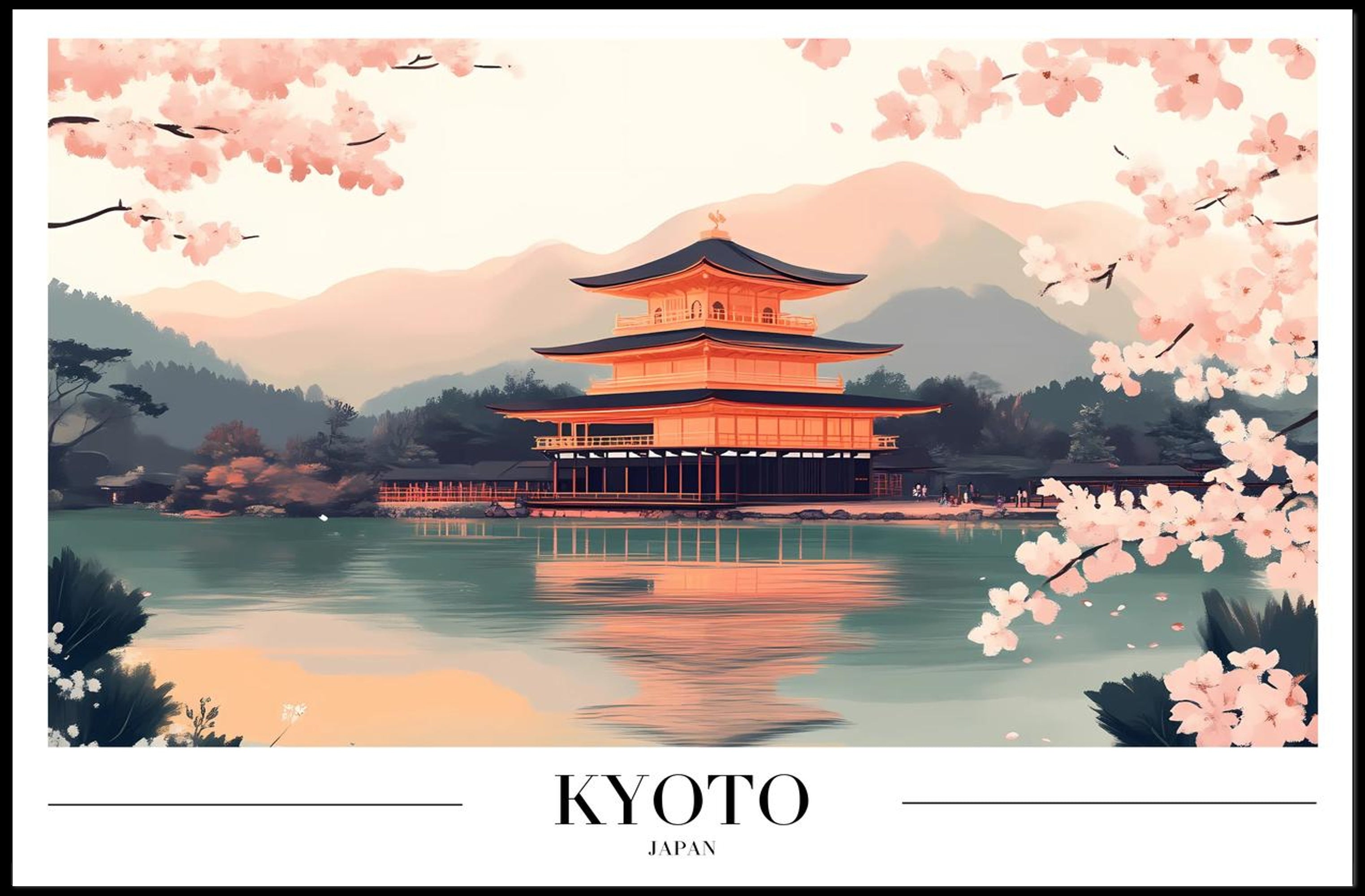 Kinkaku-ji Serenity: Kyoto Cultural or Heritage Poster