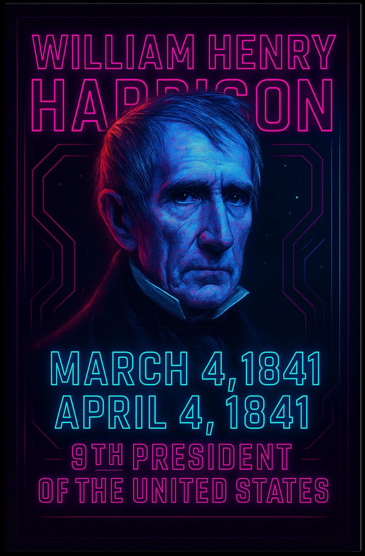 William Henry Harrison 9Th President Poster