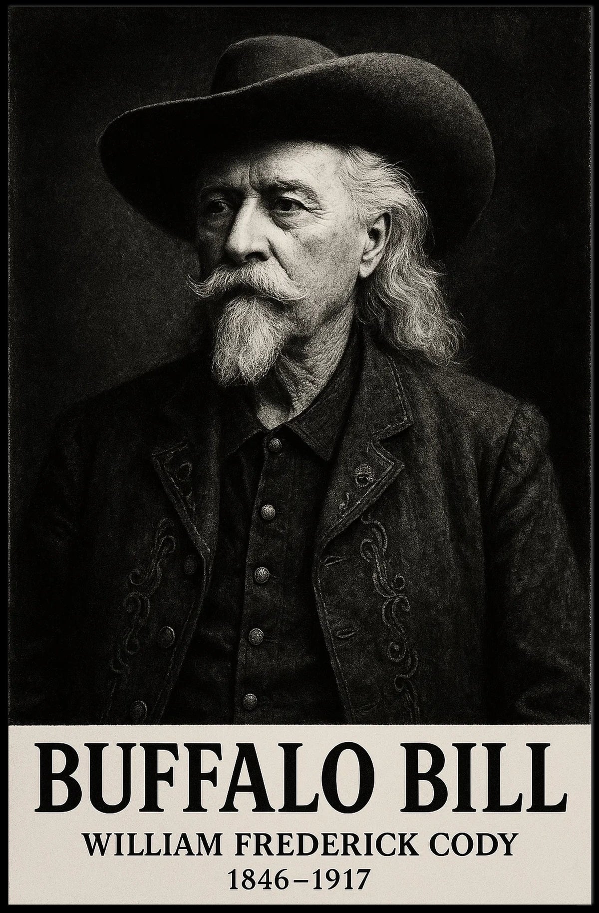 Buffalo Bill Art Print: Historical or Presidential Poster
