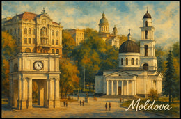 Architectural Beauty of Moldova Poster
