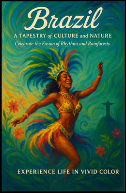 Brazil A Tapestry Of Culture And Poster