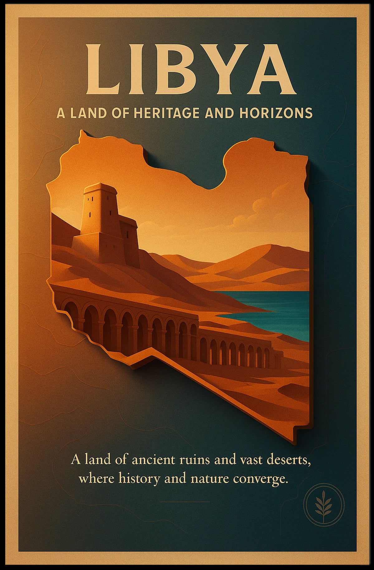 Libya A Land Of Heritage And Horizons Poster