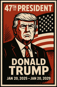 Donald Trump 47th President Poster