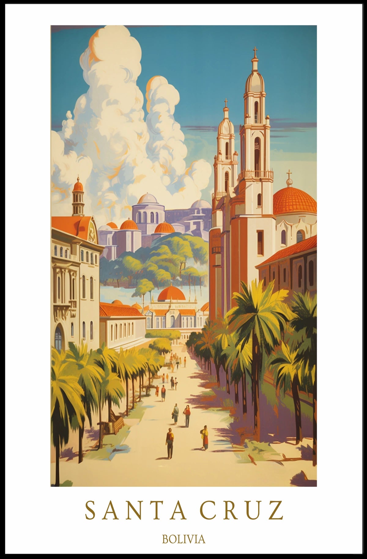 Santa Cruz, Bolivia Poster